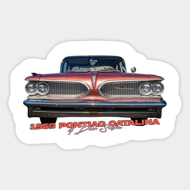 1959 Pontiac Catalina 4 Door Sedan Sticker by Gestalt Imagery